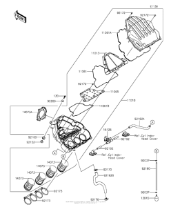 ZX1000 Воздушный фильтр
