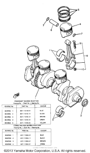 XJ650LH Коленчатый вал и Поршень