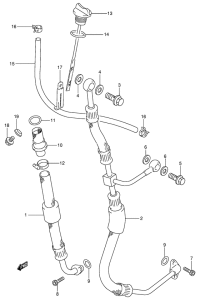 DR350 Шланг масляный