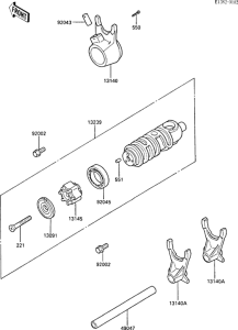 EN450 Валы и вилки переключения передач