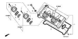 CBF600 (Naked, ABS) Крышка головки цилиндров