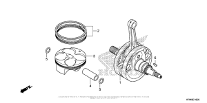  Коленчатый вал и поршни