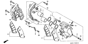 CB750F Передний суппорт