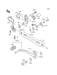 EX400 Механизм переключения передач