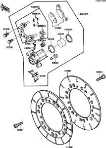 ZG1200 Передний тормоз