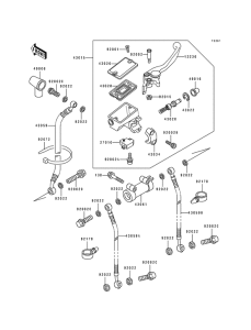 ZX600 Передний тормозной цилиндр