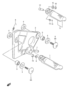 GSX750 Подножки