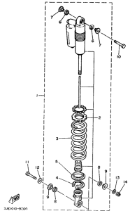 YZ250 Задняя подвеска