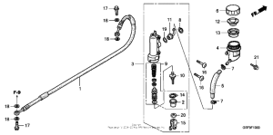 CR85R Задний тормозной цилиндр