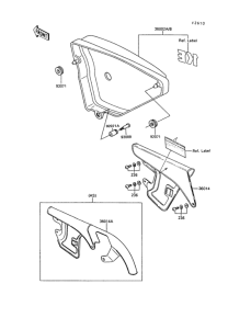 KE100 Боковые обтекатели