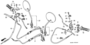SK50M Handle lever / switch / cable