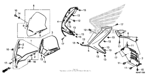 NSS300 (ABS) Front cover + meter visor