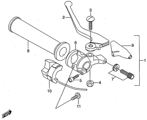 RMX50 Left handle switch