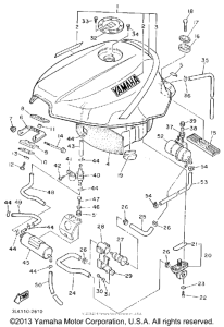 FZR1000E Топливный бак