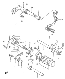 RM80 Переключение передач