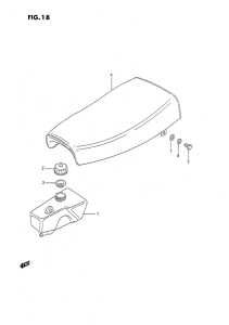JR50 Oil tank - seat