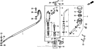XR250L Задний тормозной цилиндр