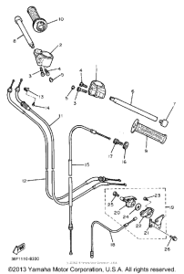 FZR400W Handlebar-cable