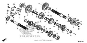VT750RS Трансмиссия 2