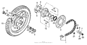 XL250 Переднее колесо