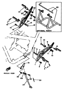RD500LC Stand. footrest