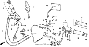 VF750C Handle switch cables