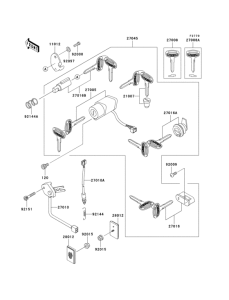 VN1500 Замок зажикания
