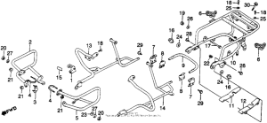 GL1100I Engine guard + saddlebag stay