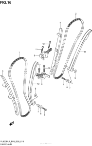 VL800B Цепь ГРМ