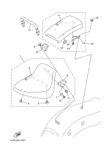 XVS650 Сиденье