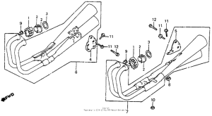 CB750SC Глушитель