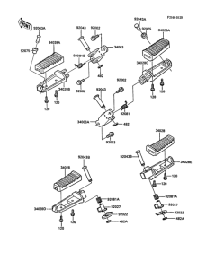 ZX900 Подножки