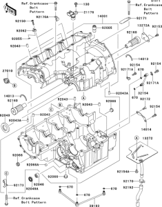 ZR800 Картер двигателя