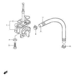 DR650 Топливный кран