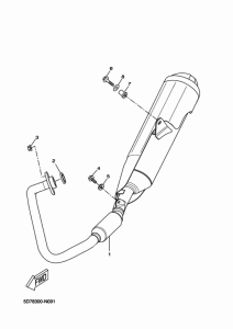 MT125 Выхлопная система