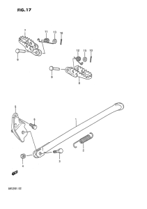RM125 Stand - footrest