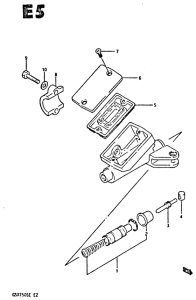 GSX750 Главный цилиндр сцепления
