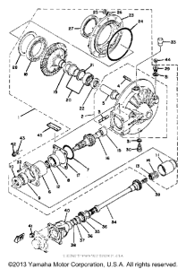 XS850G Ведущий вал