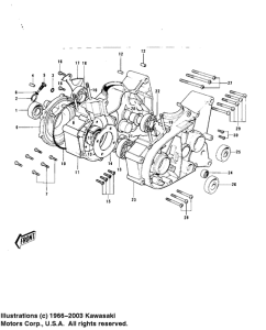 KD80 Картер двигателя