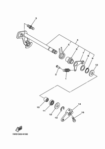 MT07 Вал переключения