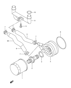 AN650 (ABS) Масляный радиатор