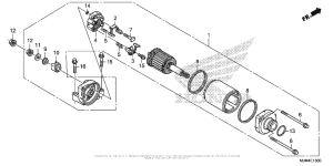 VFR800F Стартер