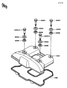 KL650 Крышка головки цилиндров