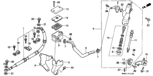 XL600V Задний тормозной цилиндр
