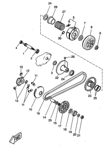 CW50RS Сцепление