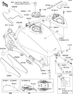 VN1600 Fuel tank(1 / 5)(b6f / b7f / b7fa)