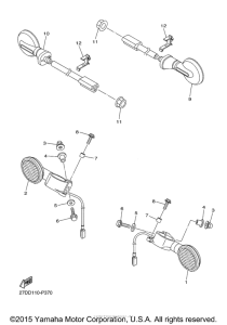 XVS1300CU Поворотники