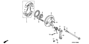 PK50S Передний тормоз