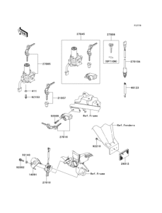 KLX250 Замок зажигания