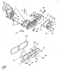 CW50RS Картер двигателя